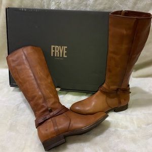 FRYE Melissa Belted Tall Knee High Boots